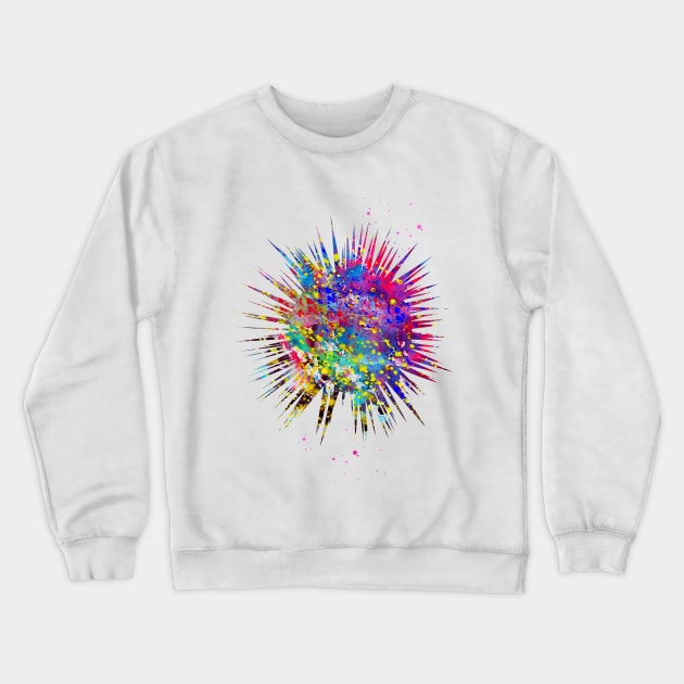 Sea Urchin Crewneck Sweatshirt by erzebeth